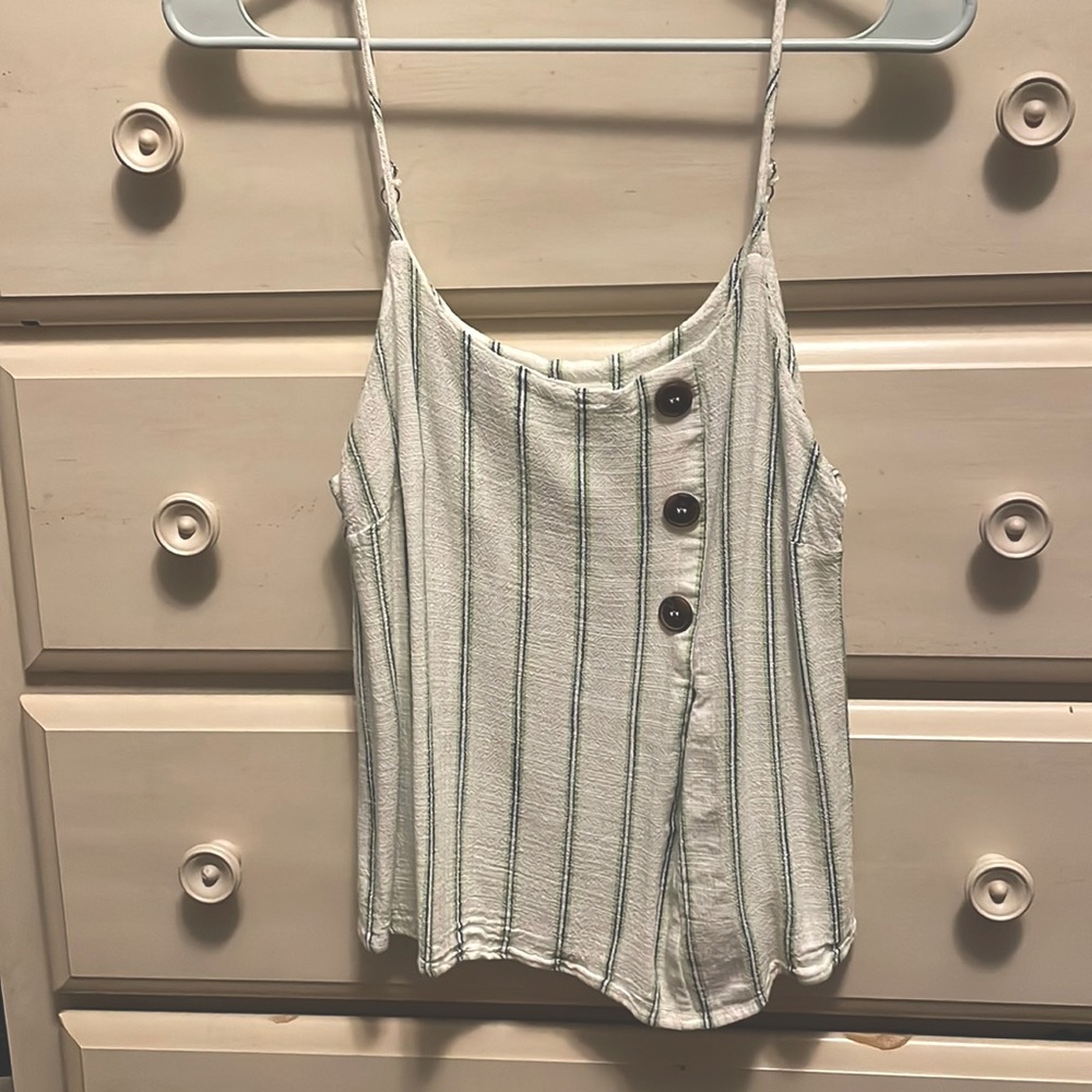 White striped tank top